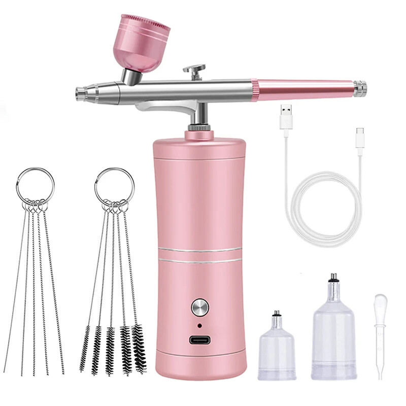 0.3mm Airbrush Paint Spray Gun with Mini Air Compressor Kit for Art Craft