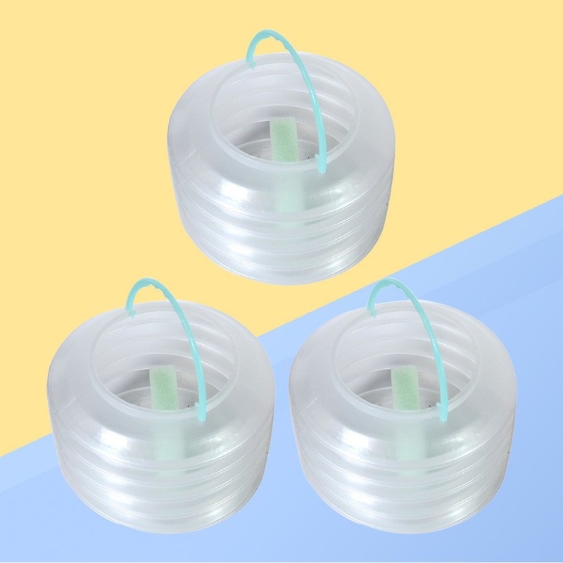 3Pcs Plastic Foldable Brush Washing Bucket with Hanging Hook for Easy Storage