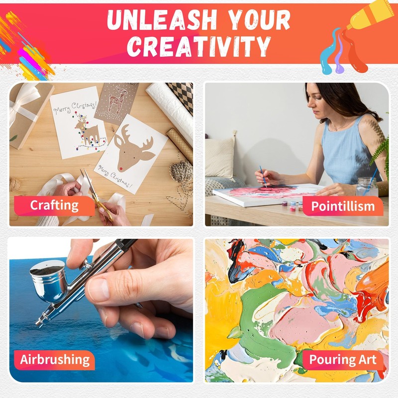 FIXSMITH Stretched Canvas for Painting, 3"x3", 4"x4", 5"x7", 9"x12", White gallery