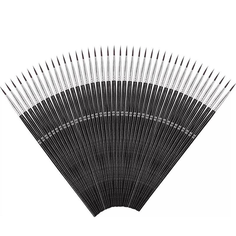 100/200Very Small Paint Brushes Fine Tip for Nail Art Model Craft Painting Hobby gallery