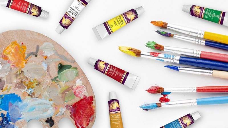 Oil Paint Set - 12 x 12ml Tubes - Lightfast - Heavy Body - Oil-based Vibrant gallery