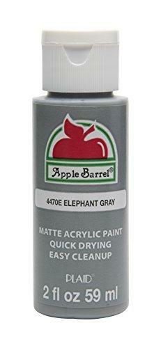 Apple Barrel Acrylic Paint in Assorted Colors (2 oz), 4470E, Elephant Gray