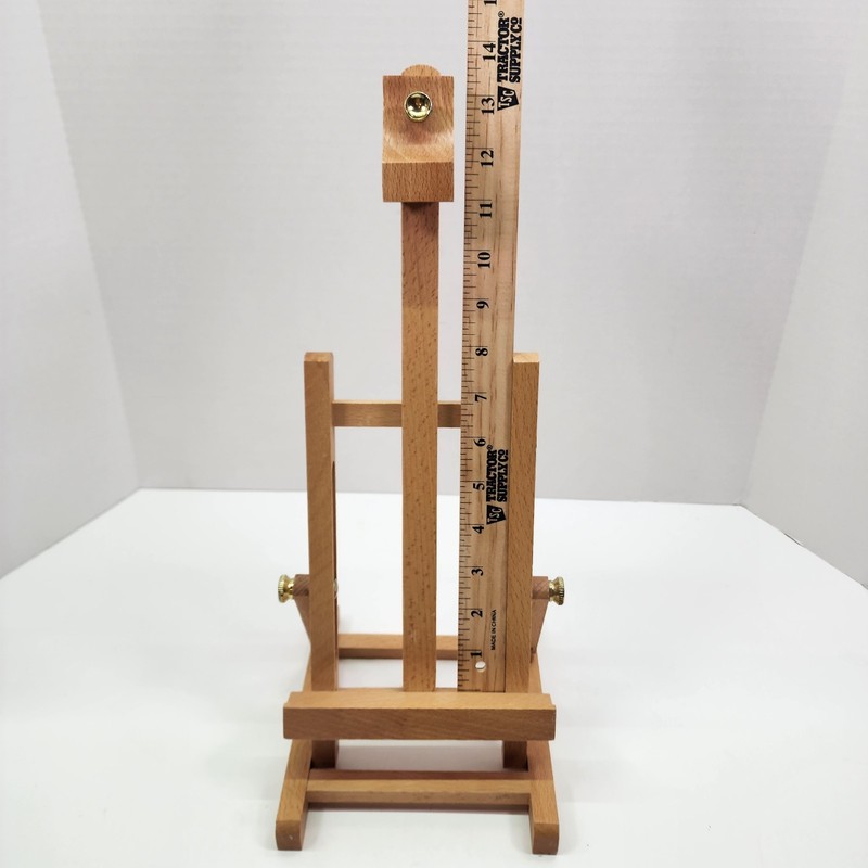 Wooden Tabletop Artist Display Easel Adjustable Beech Wood 11.5" gallery