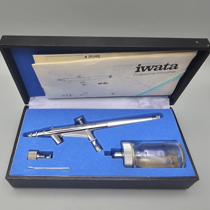 Vintage Iwata HP-BC Airbrush Complete In Box – See Details