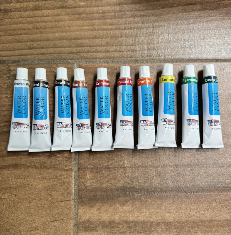 Lot Of 10 US Art Supply Watercolor Paint, Still Sealed