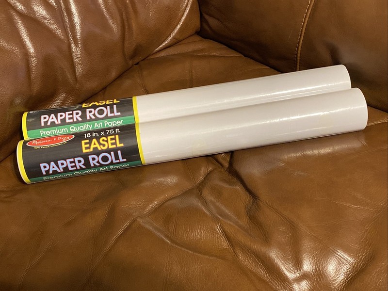 2 New Rolls - Melissa & Doug 18" #1486 Easel Paper, 75ft/roll
