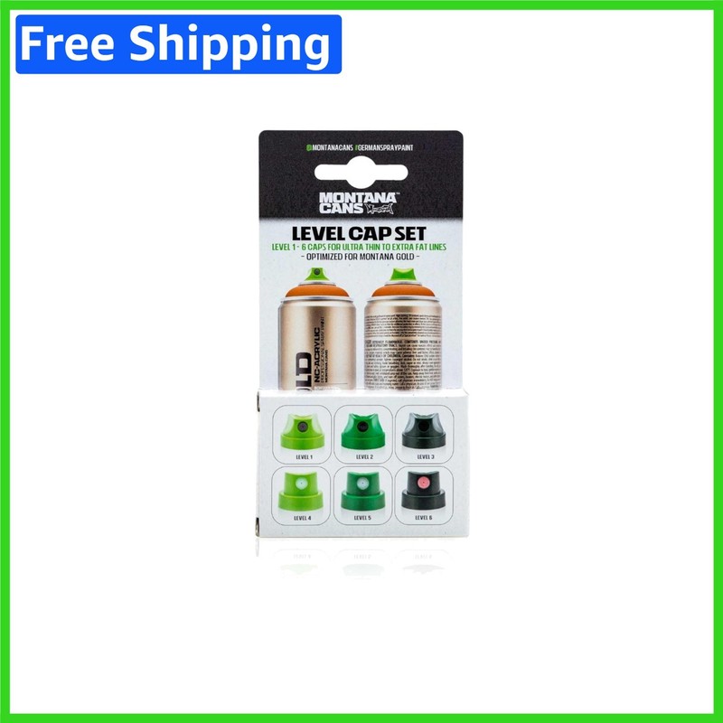 Enhance Your Art with 6 Green Spray Paint Caps – Varied Spray Outputs Included