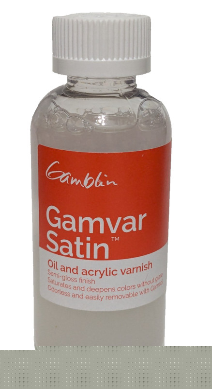Gamblin Gamvar Satin Varnish 4.2 fl oz (125 ml) Semi Gloss Oil & Acrylic
