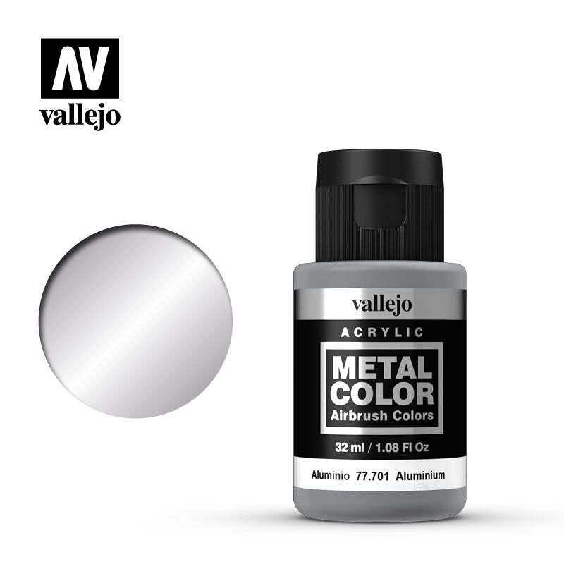 Vallejo 77701 Metal Color Aluminum Acrylic Paint 35ml - US