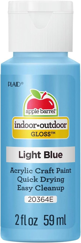 Gloss Acrylic Paint in Assorted Colors (2-Ounce), 20364 Light Blue