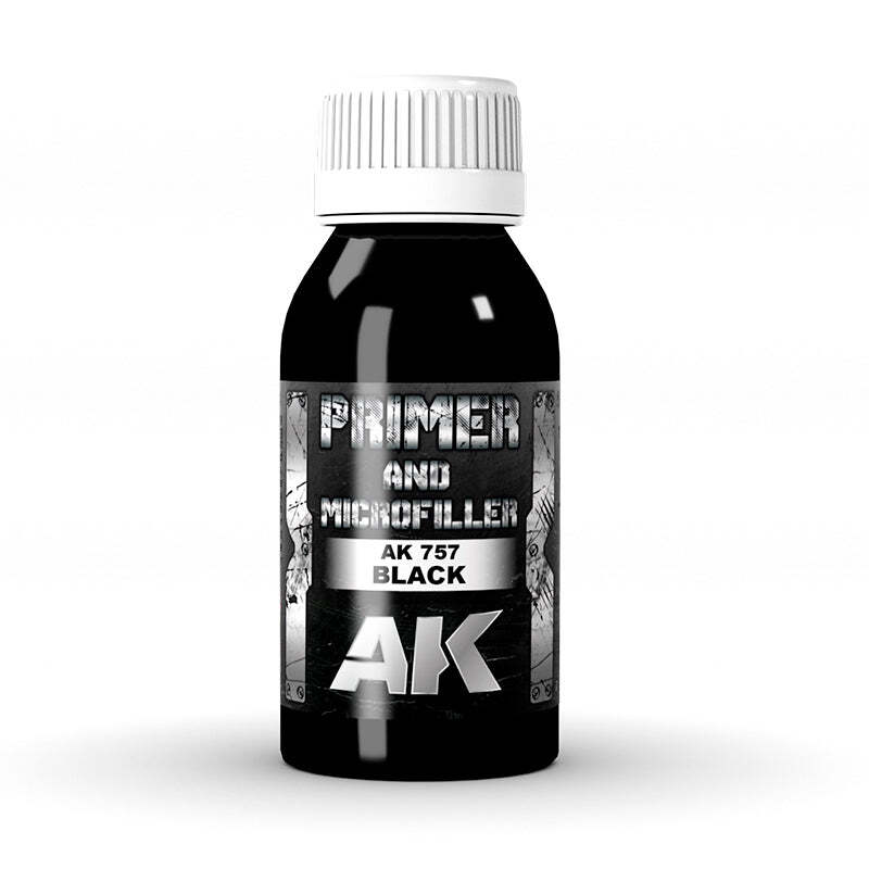 AK Interactive AK757 Black Primer and Microfiller 100ml – US