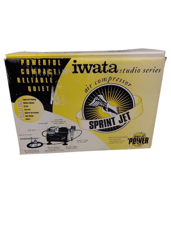 Iwata IW-IS800 Sprint Jet Compressor for Airbrush Pre-Owed Excellent Tested