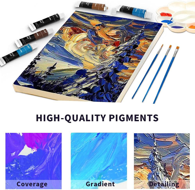 Aen Art Acrylic Paint Set for Pumpkin Painting, 16 Colors Painting Supplies for gallery