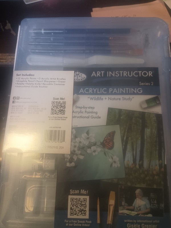 Art Instructor Acrylic Clearview Art Set-Small – 22 Pieces New C9