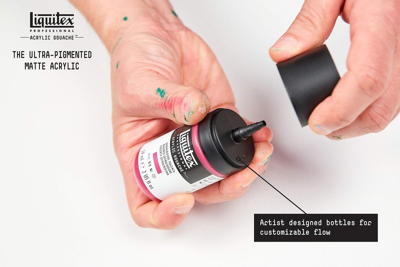 Liquitex Acrylic Gouache Peach 2oz Pack Water Resistant Matte Opacity Paint gallery