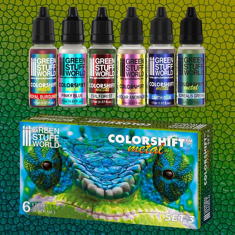 Chameleon Acrylic Paint Set 3 -COLORSHIFT Airbrush Brush warhammer 40K