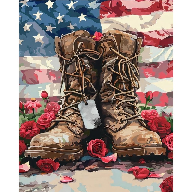 Independence Day Paint By Numbers Kit DIY Wall Art Decoration Full Drill Kit
