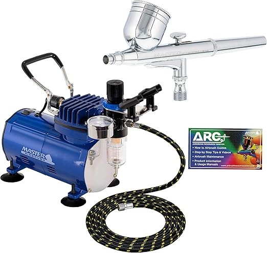 Airbrush Set with Compressor Hose Dual Action gallery