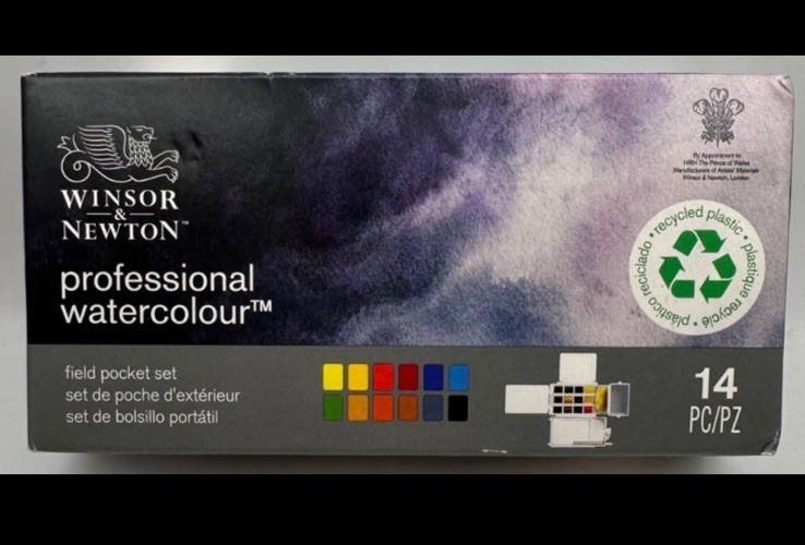 Winsor & Newton Professional Watercolor Field Pocket Set, 14pc