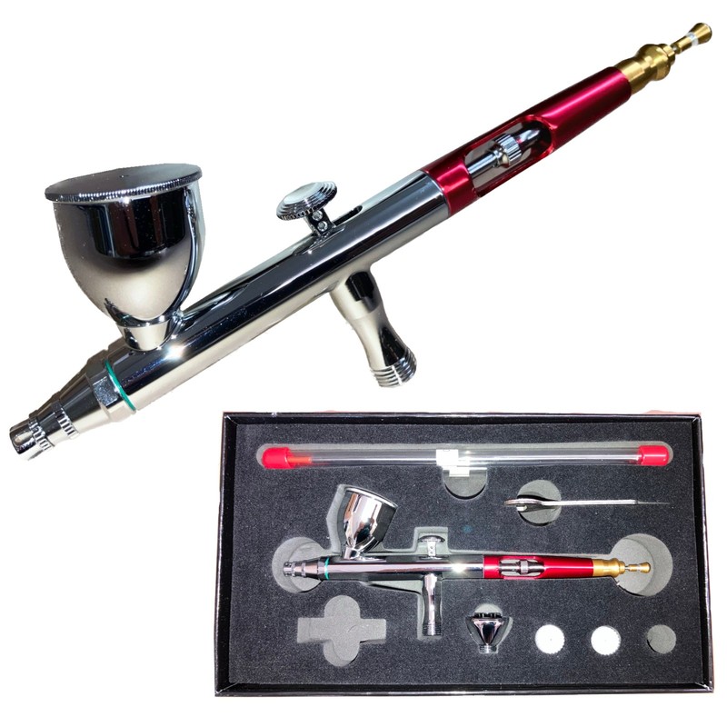 3 in 1 Dual Action Airbrush Kit with Additional Tips & Needles