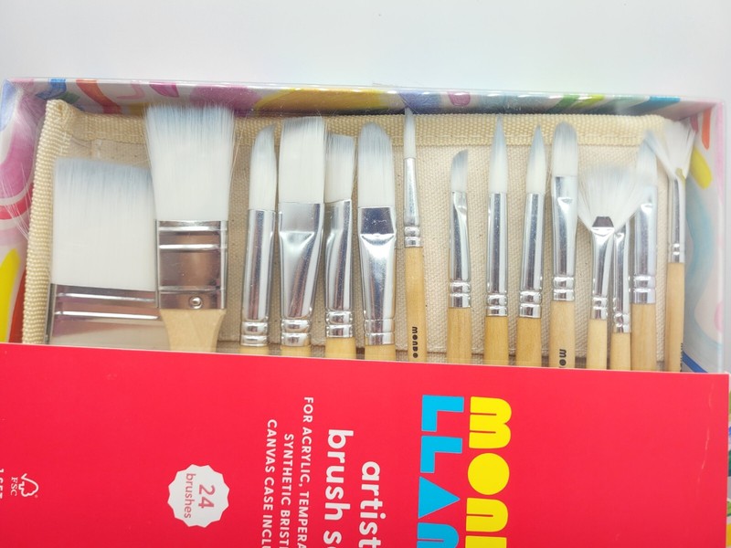 24pc Artist Paintbrush Set - Mondo Llama gallery