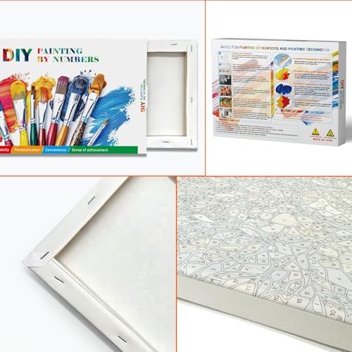 Paint by Numbers Kit for Adults with Frame Paint by Number Canvas, Landscape gallery