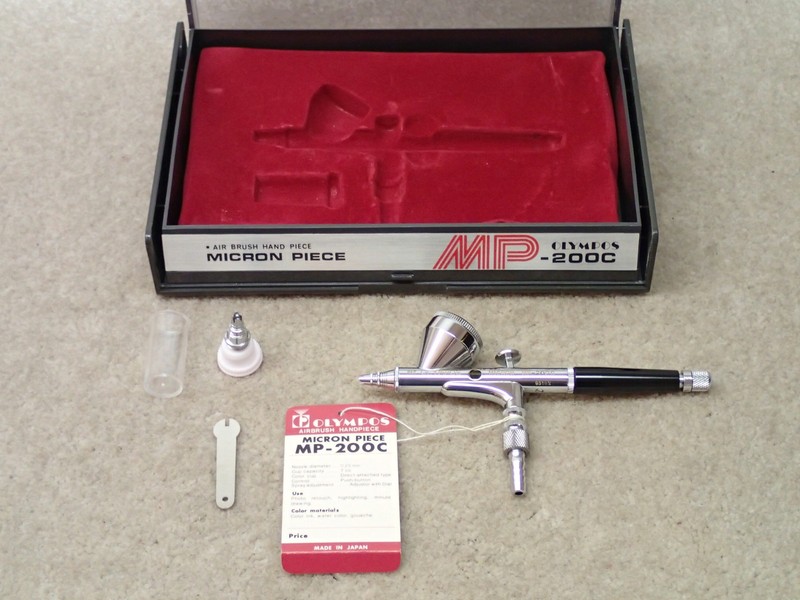 Olympos MP-200C Micron Piece Vintage Airbrush Made in Japan Unused Old Stock