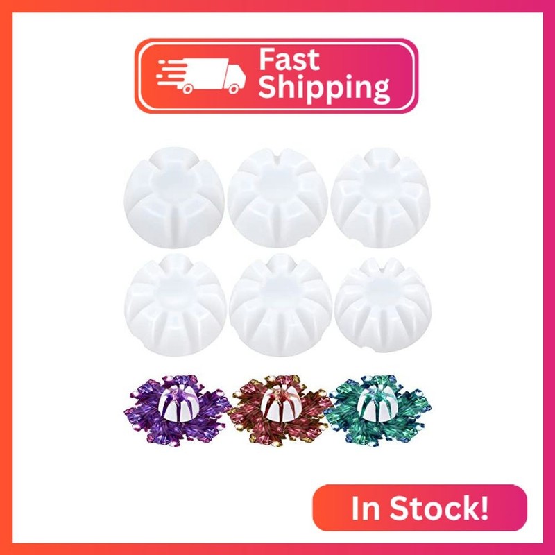 6 Pieces Flower Pour Cup for Paint Pouring 6/7/8/9/10 Slot Acrylic Paint Tools S