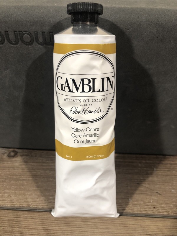 Gamblin artist, oil, colors, yellow ochre 5.07 ounce￼