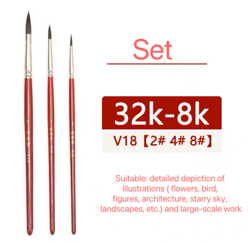 ZY TANG V18 Natural Squirrel Hair Brush, suitable for beginners and professional