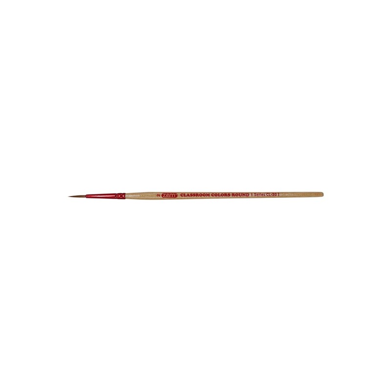 CL-30 Classroom Colors Red Round Artist Brush
