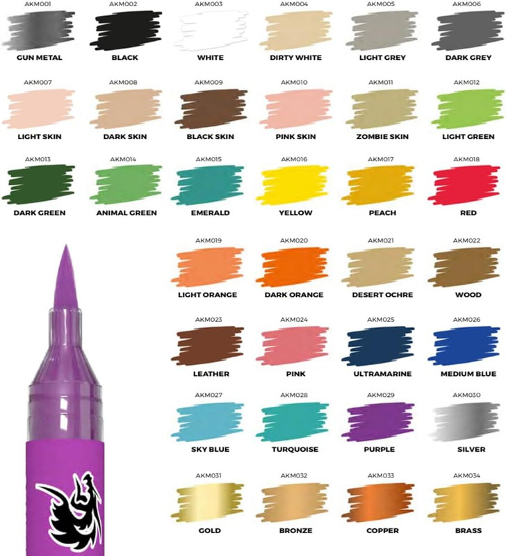 AK Interactive Special Box Playmarkers Full Range - 34 Paint Markers gallery