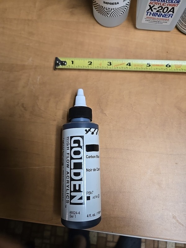 Golden Fluid Acrylic 4 Oz Carbon Black