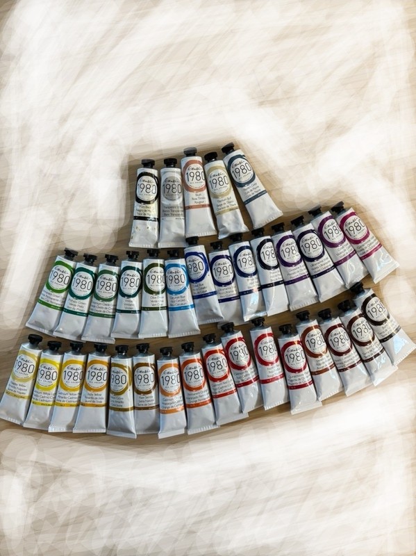 LOT of 35 GAMBLIN 1980 OIL COLORS PAINT 37 mL TUBES NEW