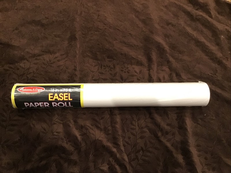 Melissa & Doug 18" #1486 Easel Paper Roll Arts Crafts, Bond Paper, 75Ft Roll NEW