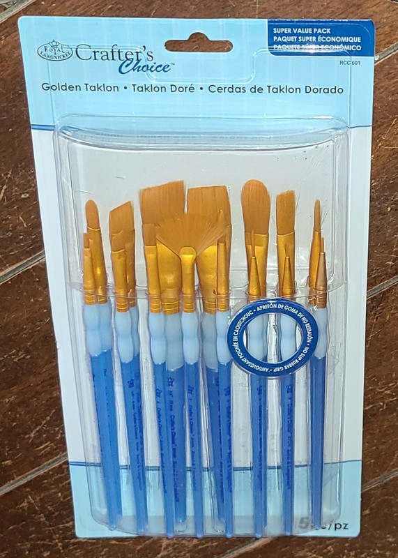 Royal & Langnickel 15pc Super Value Pack: GOLDEN TAKLON Brushes! Item #RCC601
