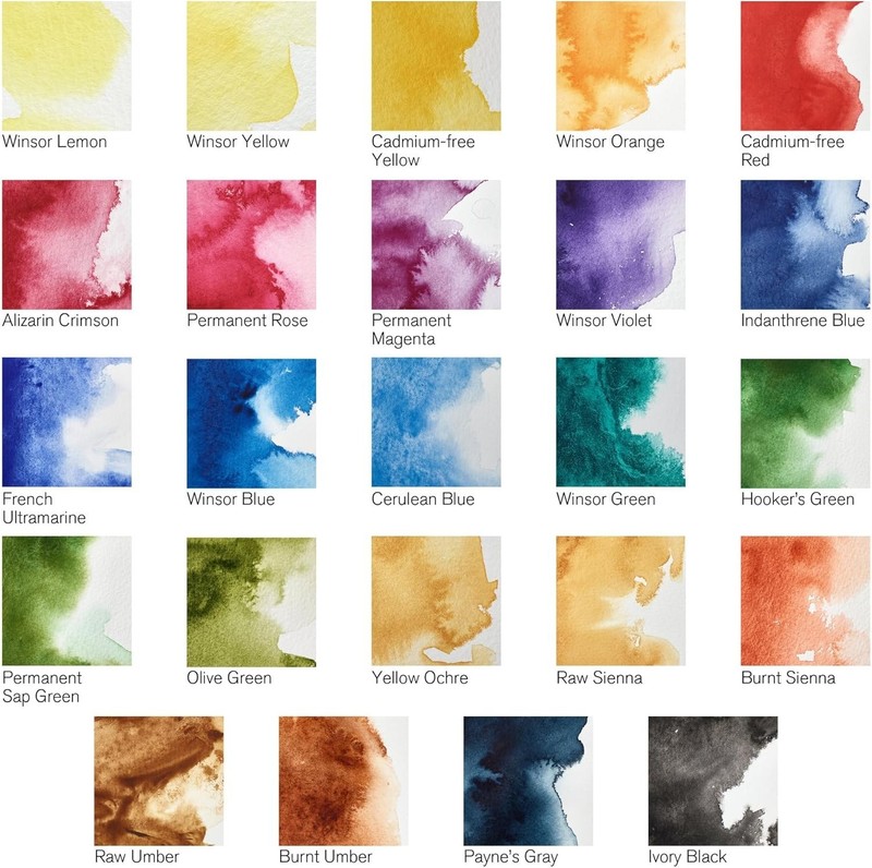Winsor Newton Professional Watercolour Complete Travel Tin - 24 Half Pans 190553 gallery