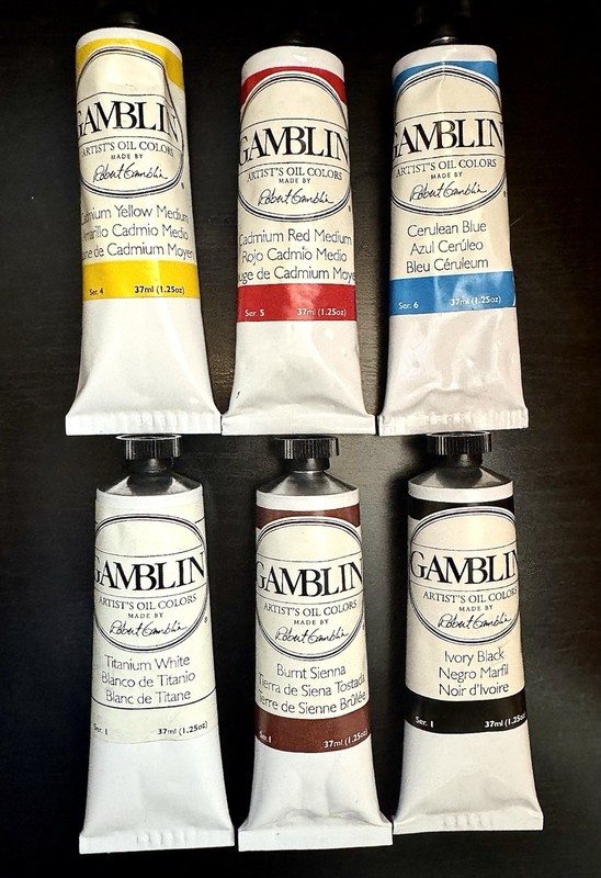 Gamblin Artist’s Oil Colors – Lot of (6) .37 ml Tubes – NEW – Ships TODAY!!