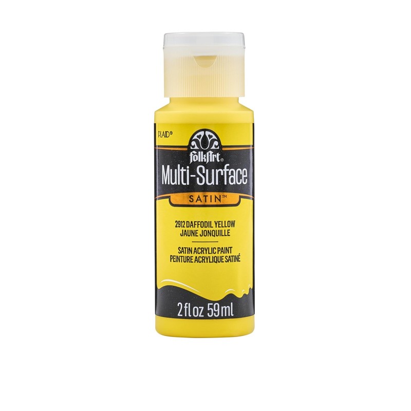 Pl2912 Multi-Surface Paint, 2 oz, Daffodil Yellow