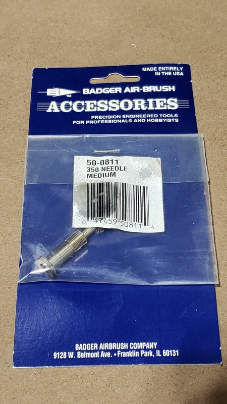 Badger – No. 50-0811 – 350 Needle (Medium) – NOS – Airbrush Part