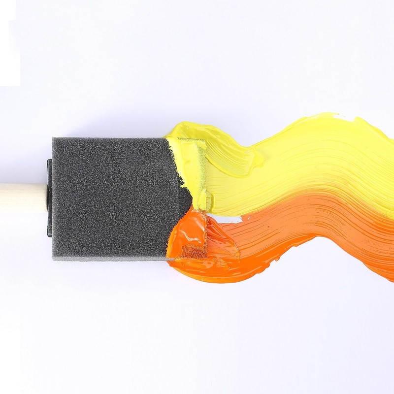 Foam Paint Brushes 2 Inch 16 Pack Sponge Brush Wood Handle DIY Craft Painting gallery