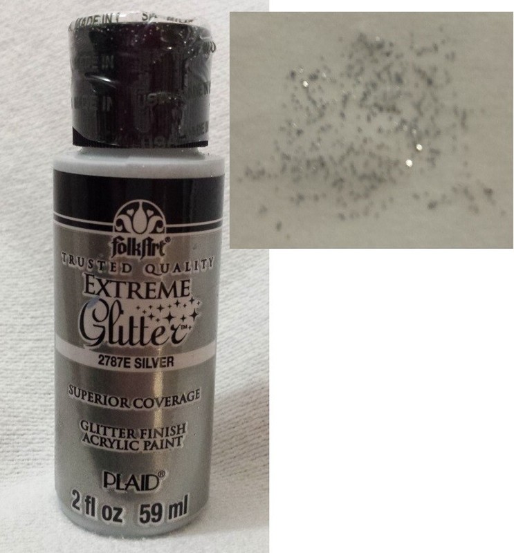 FolkArt Extreme Glitter Acrylic Paint 2 Fl Oz 1 Bottle Silver 75%-80% Partial?