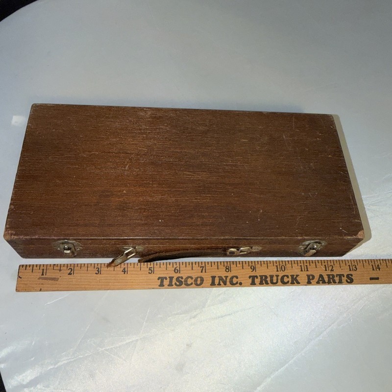 VTG Wooden Travelers Painters Box W/ Vintage Matisson Oil Paints - Japan gallery
