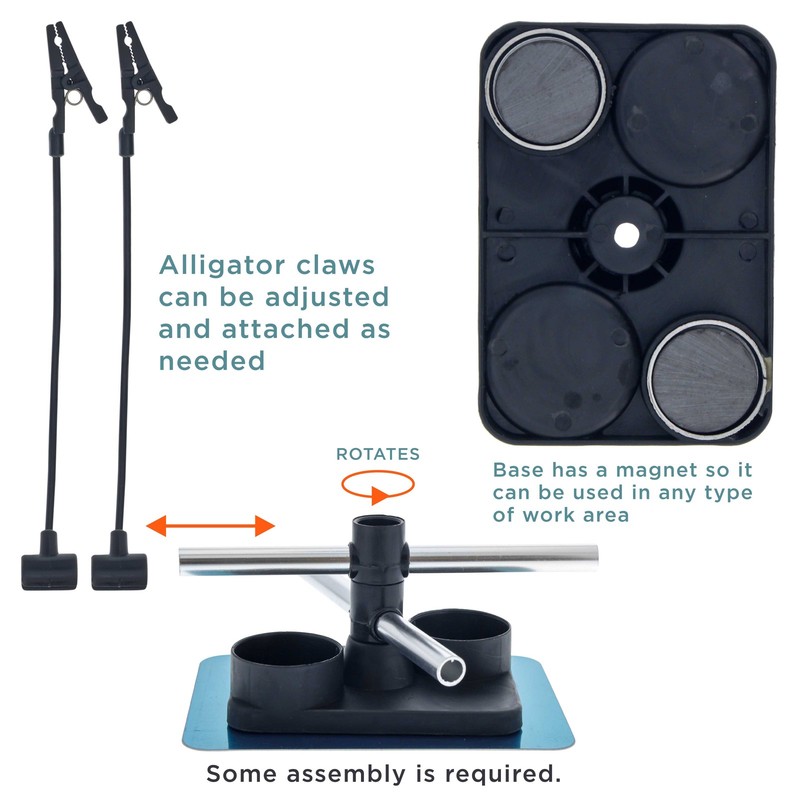 Airbrush & Spray Gun PARTS HOLDER CLIP STAND Holds Model Hobby Auto Paint Booth gallery