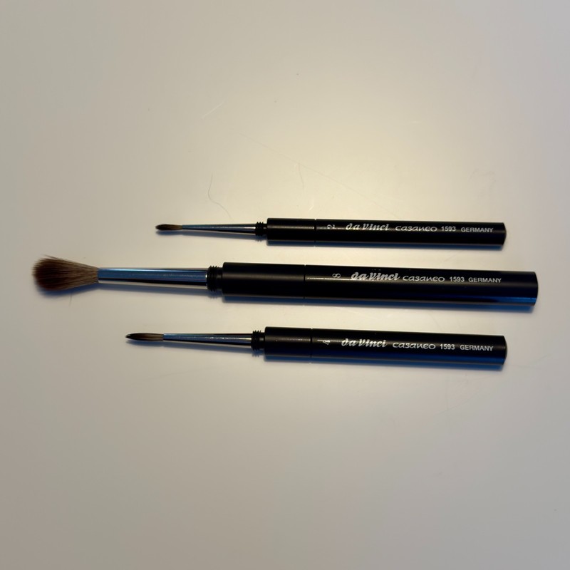 daVinci Casaneo Travel Watercolors Brush #2 #4 #8 Round Brushes