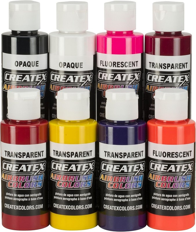 Createx Colors 5804-00 Createx Pearl Airbrush Set, Assorted Colors, 2 oz, 6 gallery