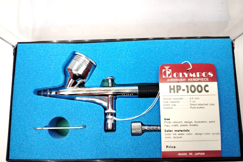 Olympos HP-100C Airbrush NOS 0.3mm Made in Japan New in Box FedEx RARE