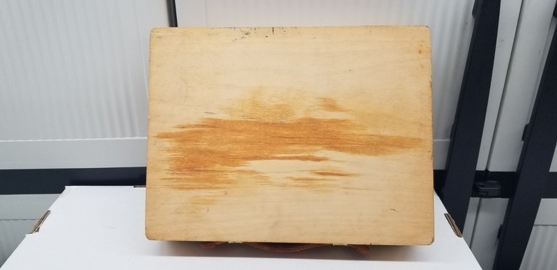Vintage 1950s Grumbacher Artist Wood Case Supplies Box 13" x 10" x 3" Shelf G4 gallery