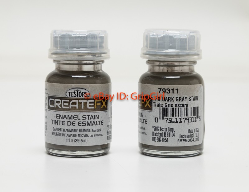 TESTORS CreateFX Model Paint Weathering Wash Enamel 79311 FX Dark Gray Stain 1oz
