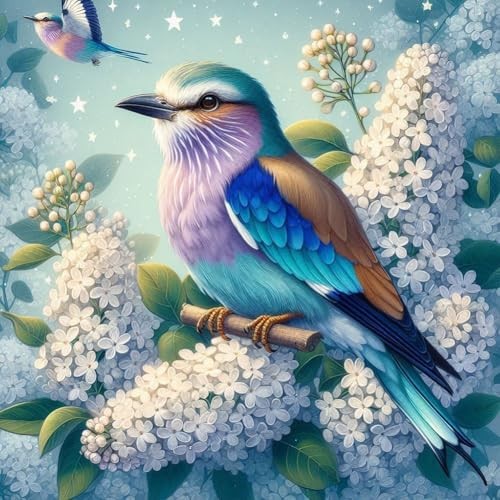 Bird Diamond Painting Kits for Adults, 5D DIY Diamond Art Kits for Beginners,